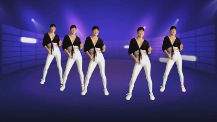 土嗨金曲健身舞《DI天蓝蓝》背面演示，跟着就能跳