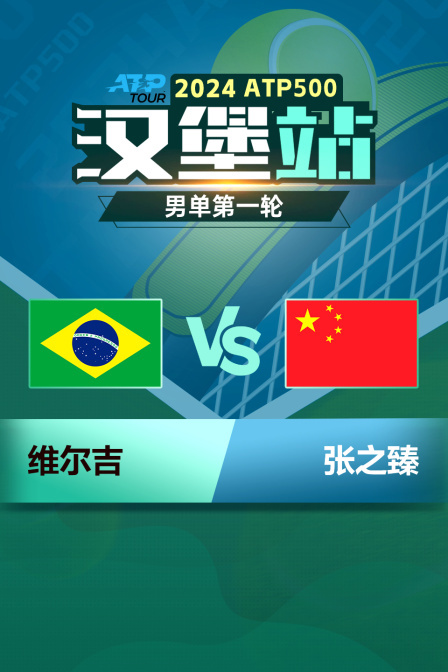 2024ATP500汉堡站 男单第一轮 维尔吉VS张之臻 海报