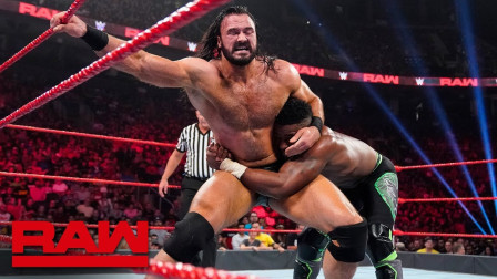 WWE RAW 2019 【RAW 08/12】德鲁麦金泰尔威力无比砍刀脚，送走塞德里克亚历山大