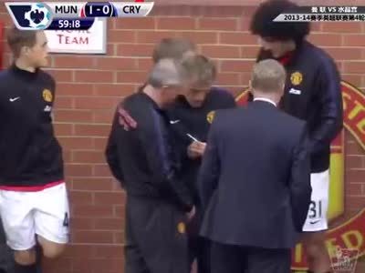 英格兰足球超级联赛 13-14赛季第4轮 曼联2-0水晶宫