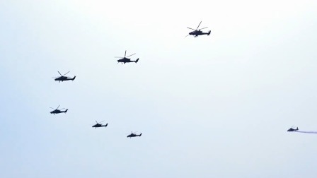 全景式多角度看陆军航空兵飞行表演，第一视角与海军陆战队一起“乘风破浪”