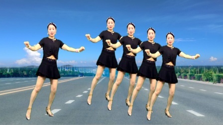 蓝莓思洁广场舞 现代步子舞《爱你久久》附教学
