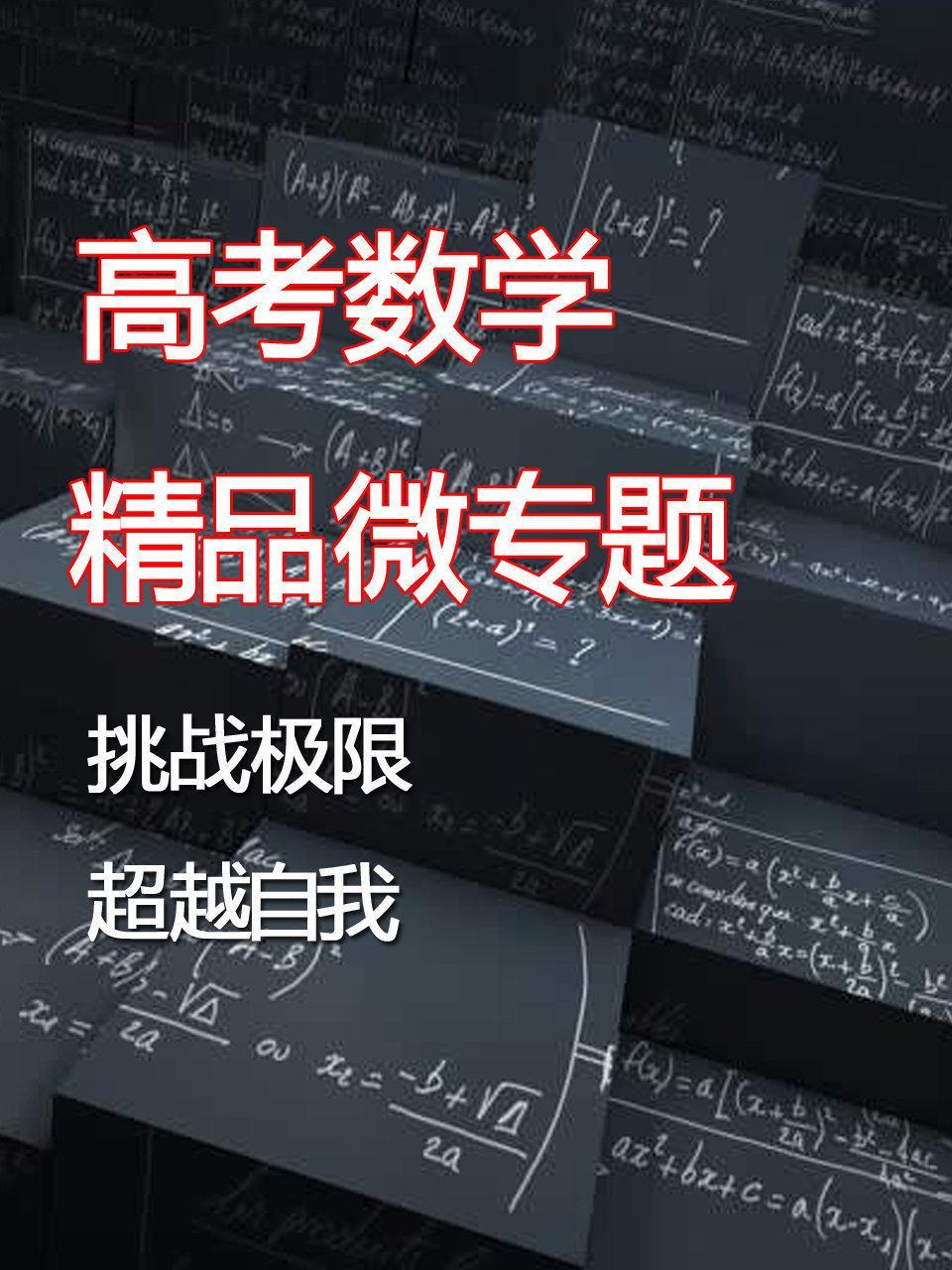 高考数学精品微专题 挑战极限超越自我