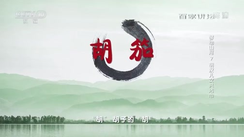 百家讲坛 《百家讲坛》 20190813 琴动山河7 胡汉儿女共沾巾