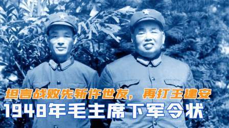 华夏史录 1948年毛主席下军令状，坦言此战若败先斩许世友，再打王建安