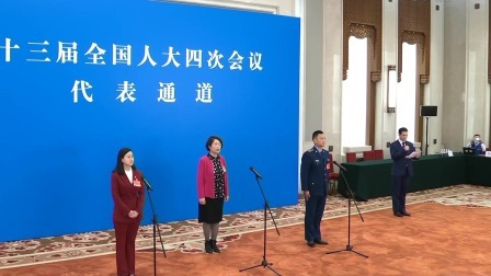 十三届全国人大四次会议首场“代表通道”