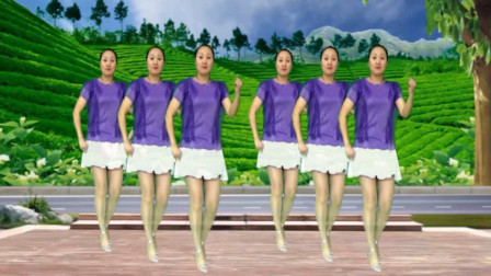 蓝莓思洁广场舞 网络甜蜜情歌《叫一声老婆亲爱的》歌词甜蜜温馨 舞步动感活力