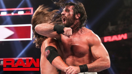 WWE RAW 2019 【RAW 08/12】赛斯遭AJ一伙合力欺负，小伙伴李科学和人间怪兽急支援