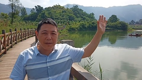 唱罢吹灯 四川达州唯一的湿地公园，美景让大哥开心陶醉，你去过吗