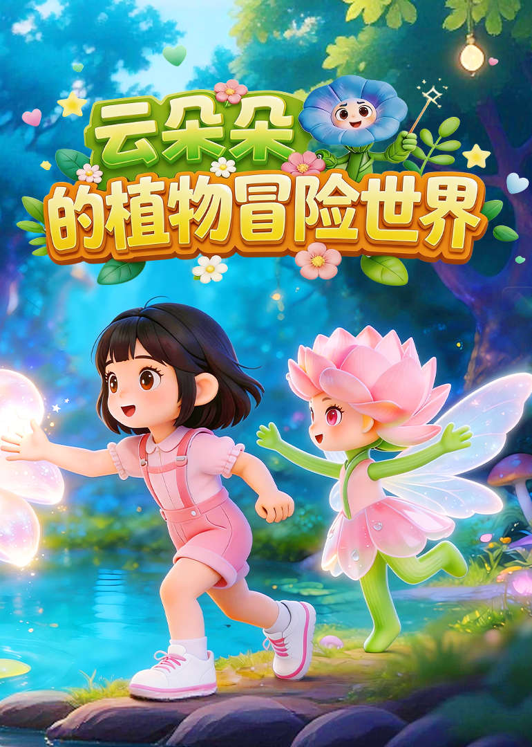 云朵朵的植物冒险世界 海报