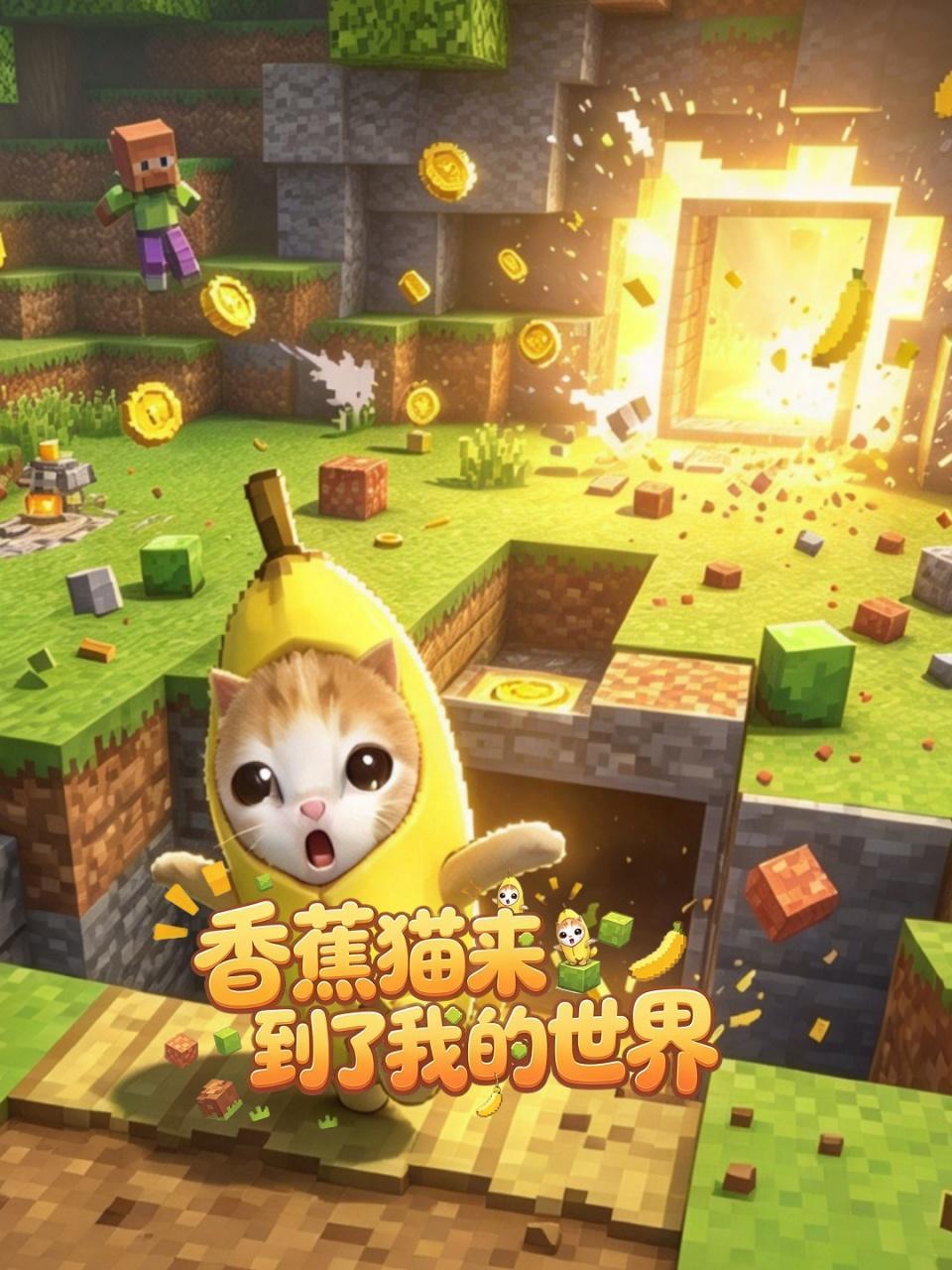 香蕉猫来到了我的世界