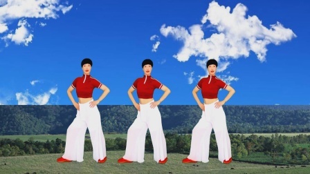 形体拉伸舞，每天锻炼做十五分钟，保持身材人更美丽