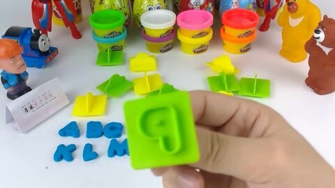 月采亲子游戏益智玩具 培乐多做字母（MR）