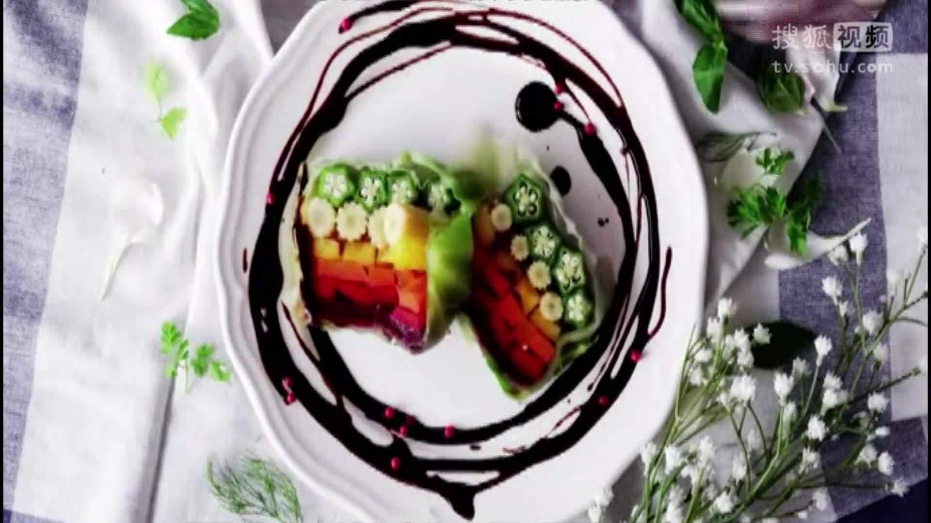 美&middot;食 蔬菜也能做出彩虹法式冻的样子，赶紧试试吧