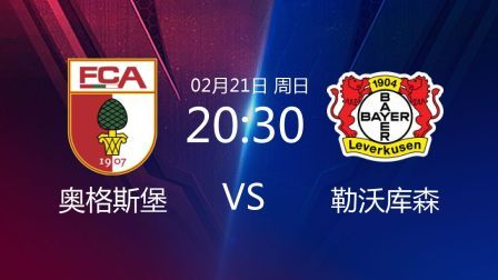 2020-2021德甲联赛第22轮 奥格斯堡VS勒沃库森