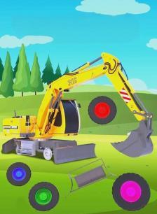 工程车挖机推土机