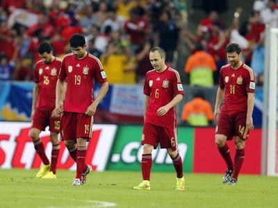 2014巴西世界杯比赛回放 全场回放-西班牙0-2智利 卫冕冠军两连败提前回家