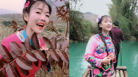 90后布依族女教师 模仿刘三姐唱歌走红