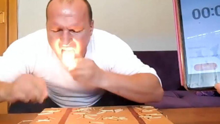 舌头灭火柴！一秒一根，大哥创新世界纪录