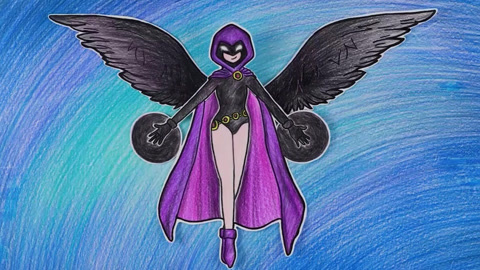 带翅膀的紫色魔女