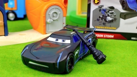 赛车总动员黑风暴杰克逊超酷组装改装玩具