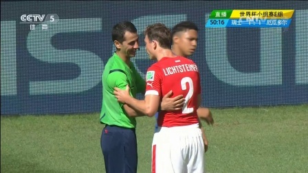 2014世界杯 【下半场回放】瑞士角球传到门前 穆罕穆迪甩头破门