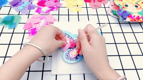 艾米公主DIY戳戳乐 蝴蝶手工DIY戳戳乐