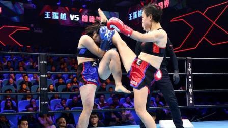 中国女拳王比男的还爷们, 剃平头把对手打得满场跑