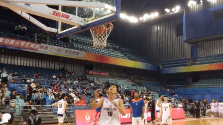 轻装上阵！北京大学VS山东科大球员赛前热身
