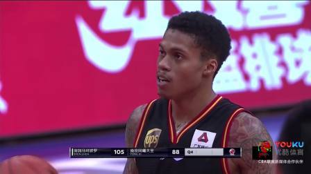 CBA 18/19赛季 深圳VS同曦第四节：贺希宁延续出色发挥，最终深圳110-91拿下比赛