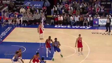 2021-2022赛季NBA集锦 NBA常规赛-哈里斯22+11 恩比德19分 76人大胜老鹰