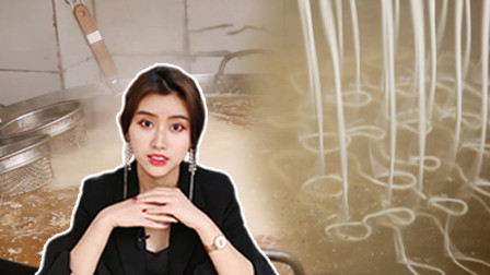 色香味俱全！纯手工红薯肥肠粉，老板现场制作味道棒极