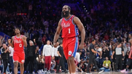 2021-2022赛季NBA集锦 哈登31+7 恩比德24+11 巴特勒40+6 76人灭热火