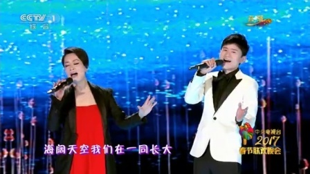 中央电视台春节联欢晚会 2017 歌曲《满城烟花》毛阿敏 张杰