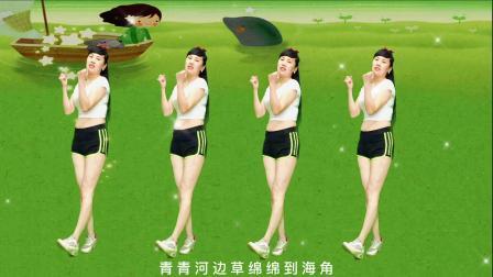 《青青河边草》不快不慢健身操，男女老少一起来