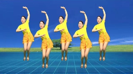 蓝莓思洁广场舞 精品32步广场舞《阿么阿么》动感活力附教学