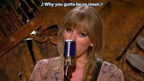 Taylor Swift Mean - The 54th Annual Grammy Awards 2012 英文字幕-Taylor Swift (泰勒·斯威夫特)