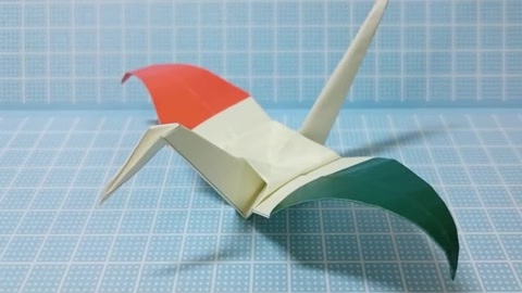 意大利国旗纸鹤