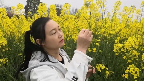 唱罢吹灯 这首情歌你听过吗，农村幺妹在花海里高歌，太好听了