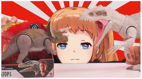 侏罗纪世界恐龙玩具第11弹 三角龙 全控竞技会发声