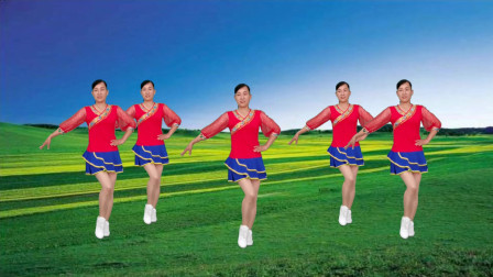 水兵舞《一朵云在蓝天飘过》草原情怀，舞蹈越看越美