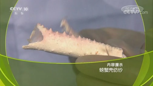 走近科学 《走近科学》 20180905 螃蟹壳纺纱