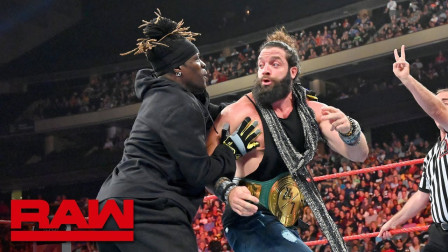 WWE RAW 2019 【RAW 08/19】伊莱亚斯告别歌坛 二柱子捣乱