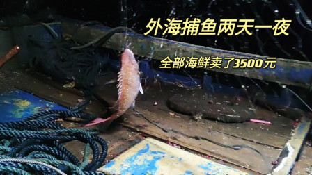 南澳岛赶海日记 彪哥在外海捕鱼两天一夜，总共海鲜卖了3500元，好在大货够多
