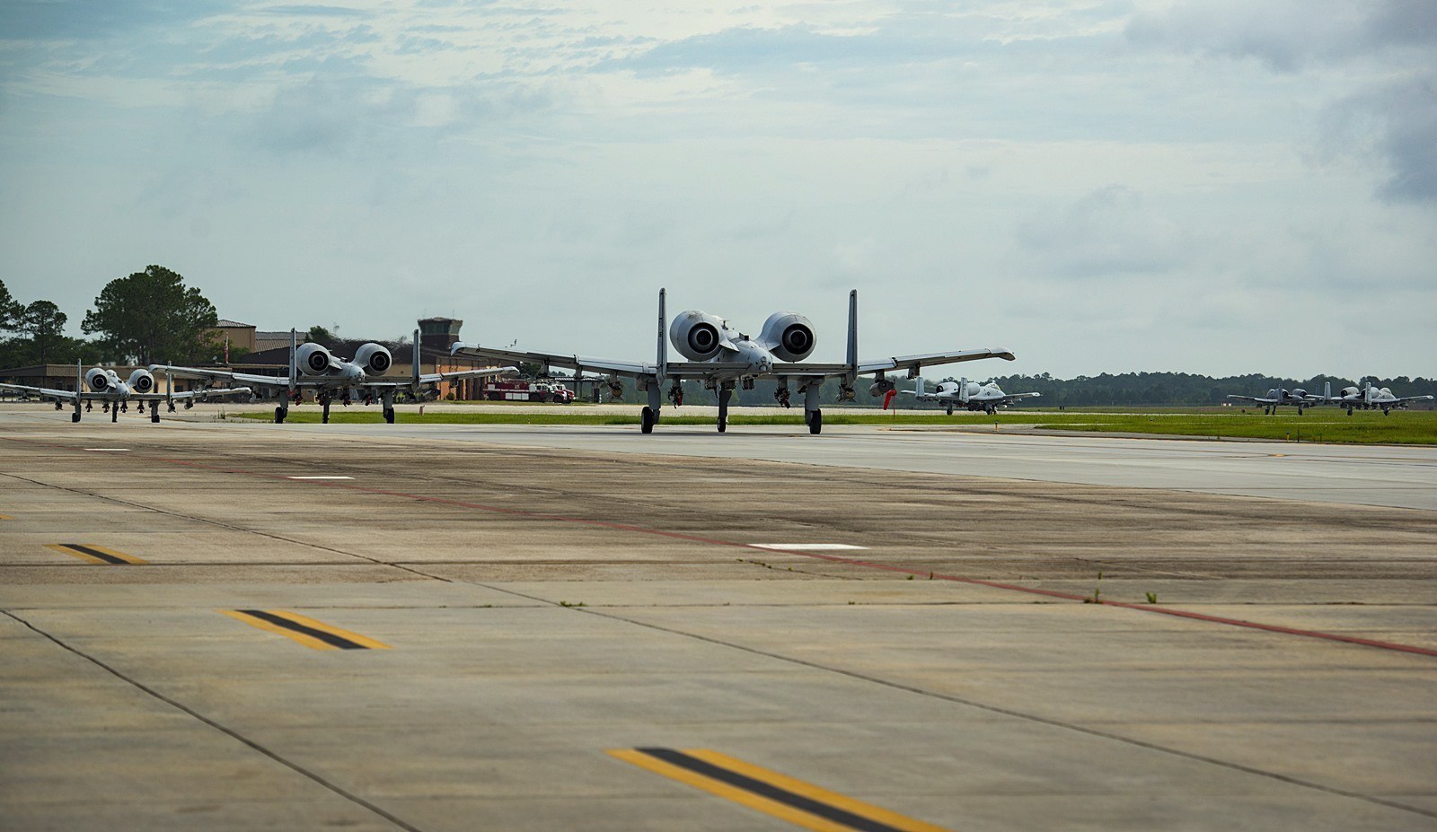 美a-10军机玩大象漫步:密密麻麻一大片