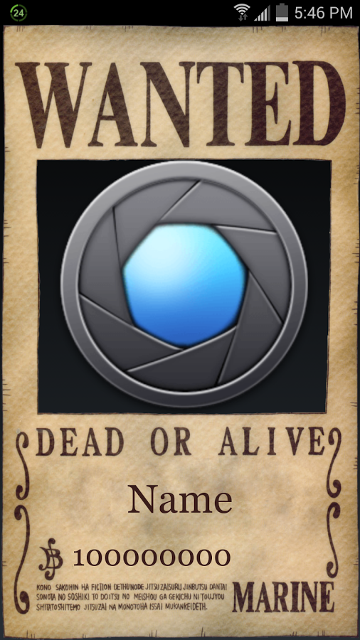 you can click on the center of the poster to take a picture