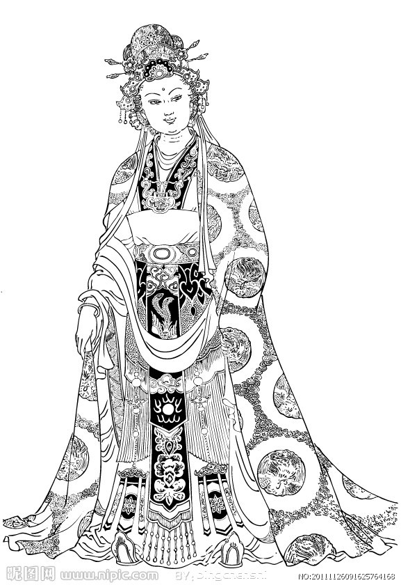 中国历代皇后画像图片