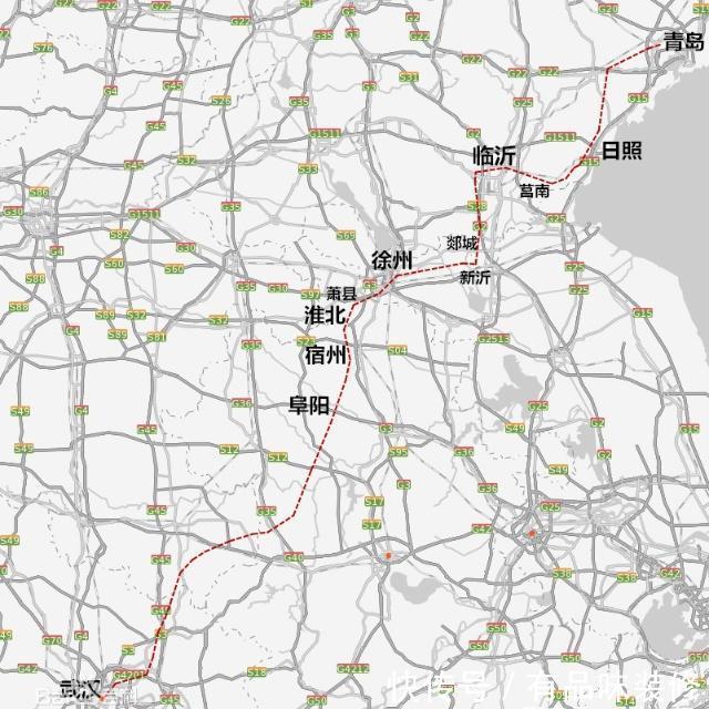 武青高铁阜阳至淮北段这样走,网友问有何意义不如走合青高铁