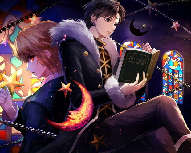 有什么动漫人物拿着一本书